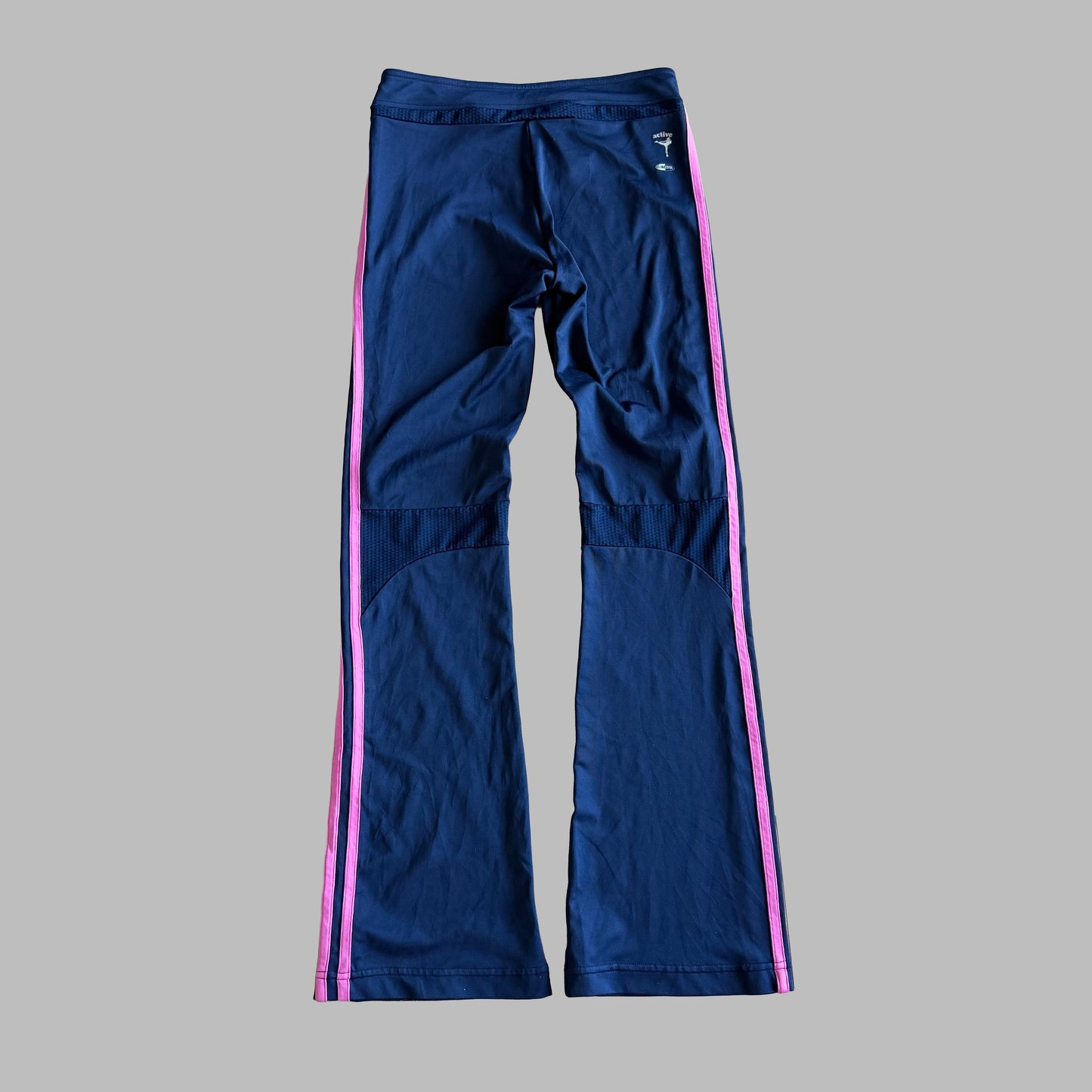 Y2K Adidas Three Stripe Activewear Pants - S