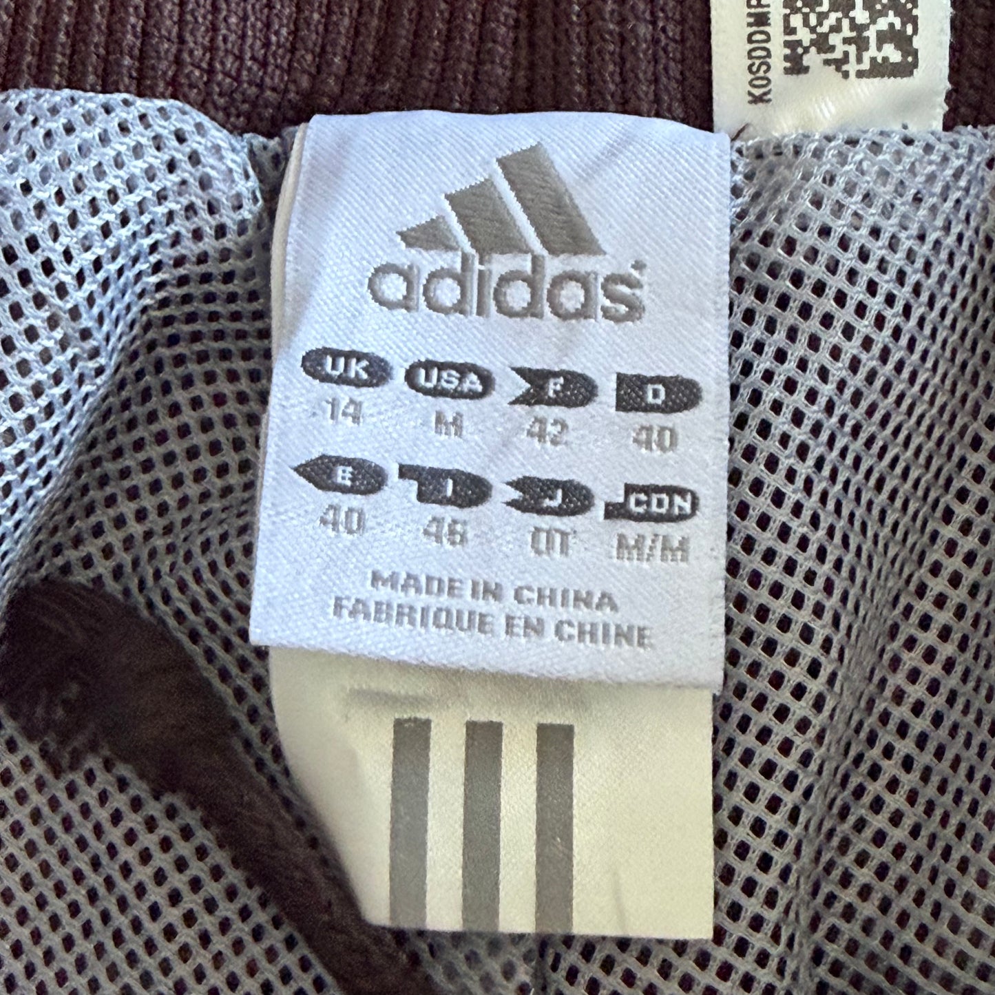 Y2K Adidas Three Stripe Straight Leg Track Pants - S