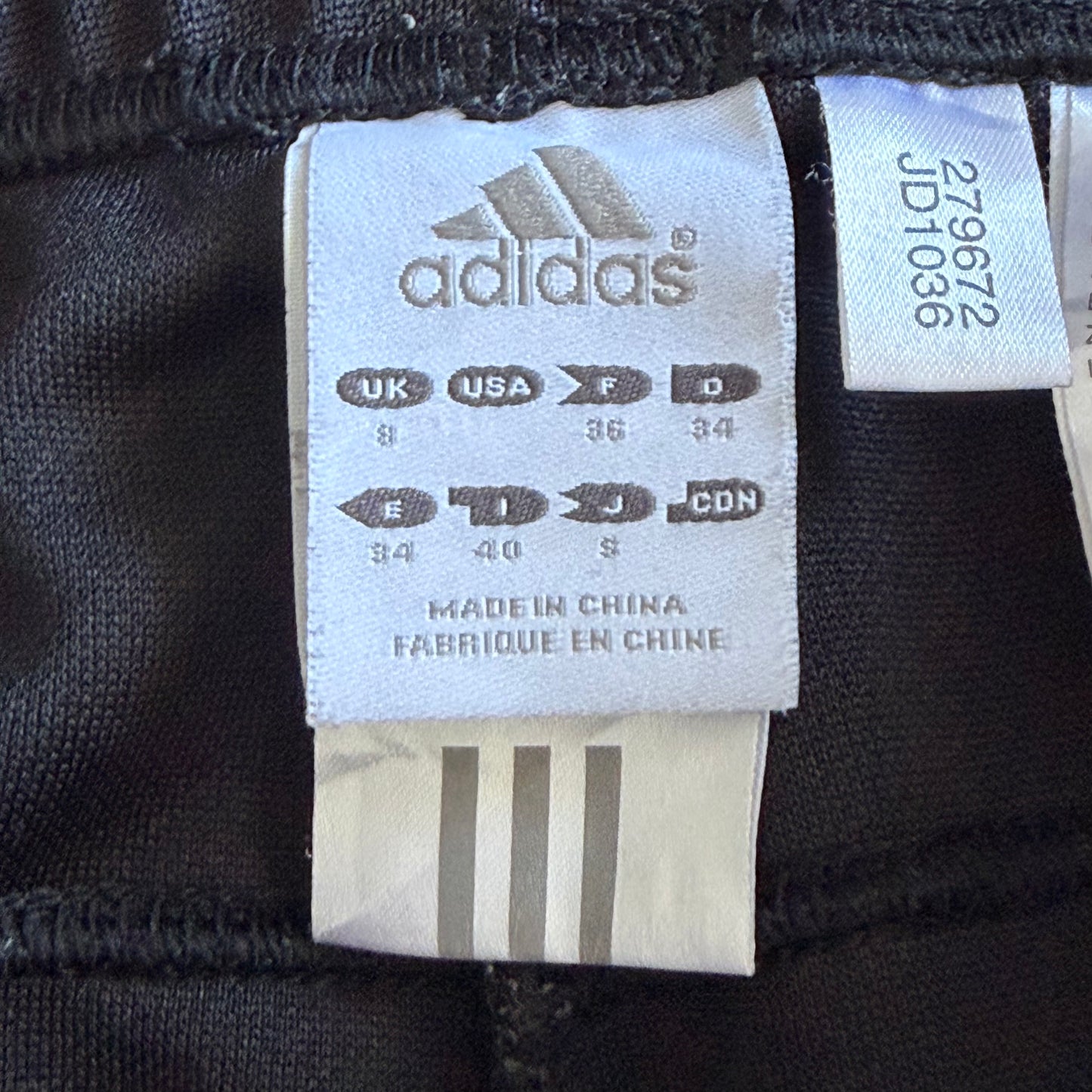 Y2K Adidas Striped Wide Leg Track Pants - S