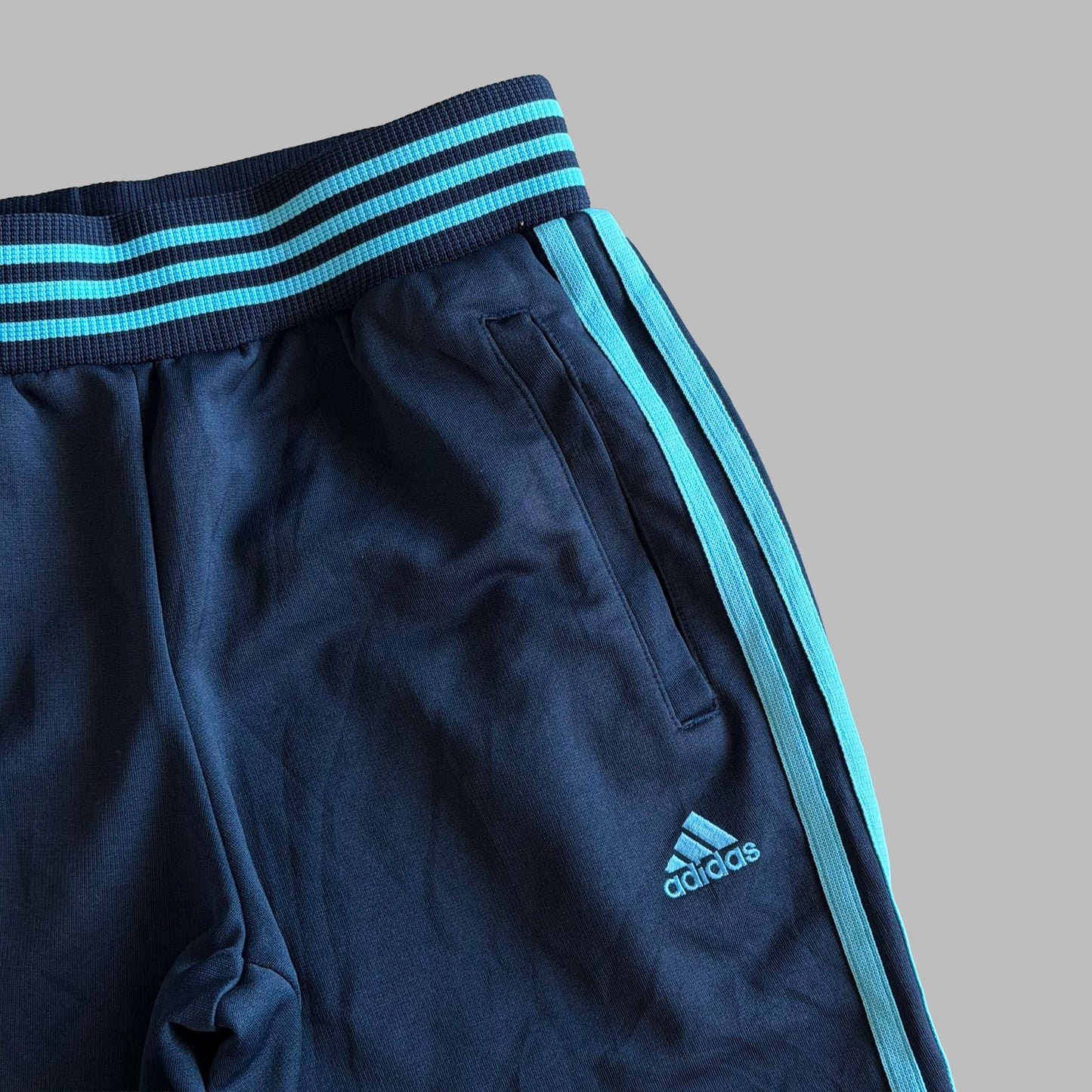 Y2K Adidas Striped Straight Leg Track Pants - S