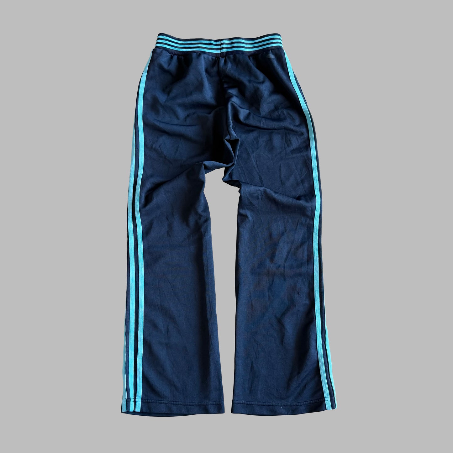 Y2K Adidas Striped Straight Leg Track Pants - S