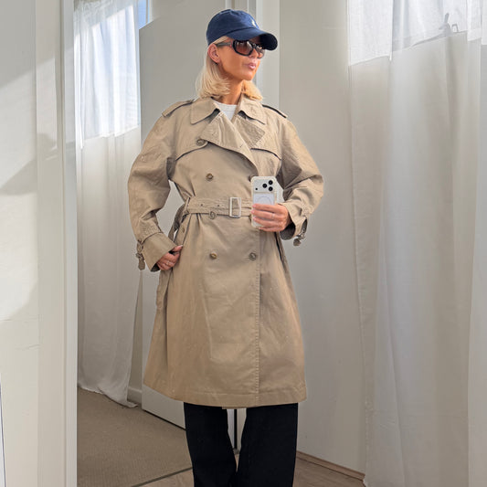 90s Burberry Double Breasted Trench Coat - XS/S