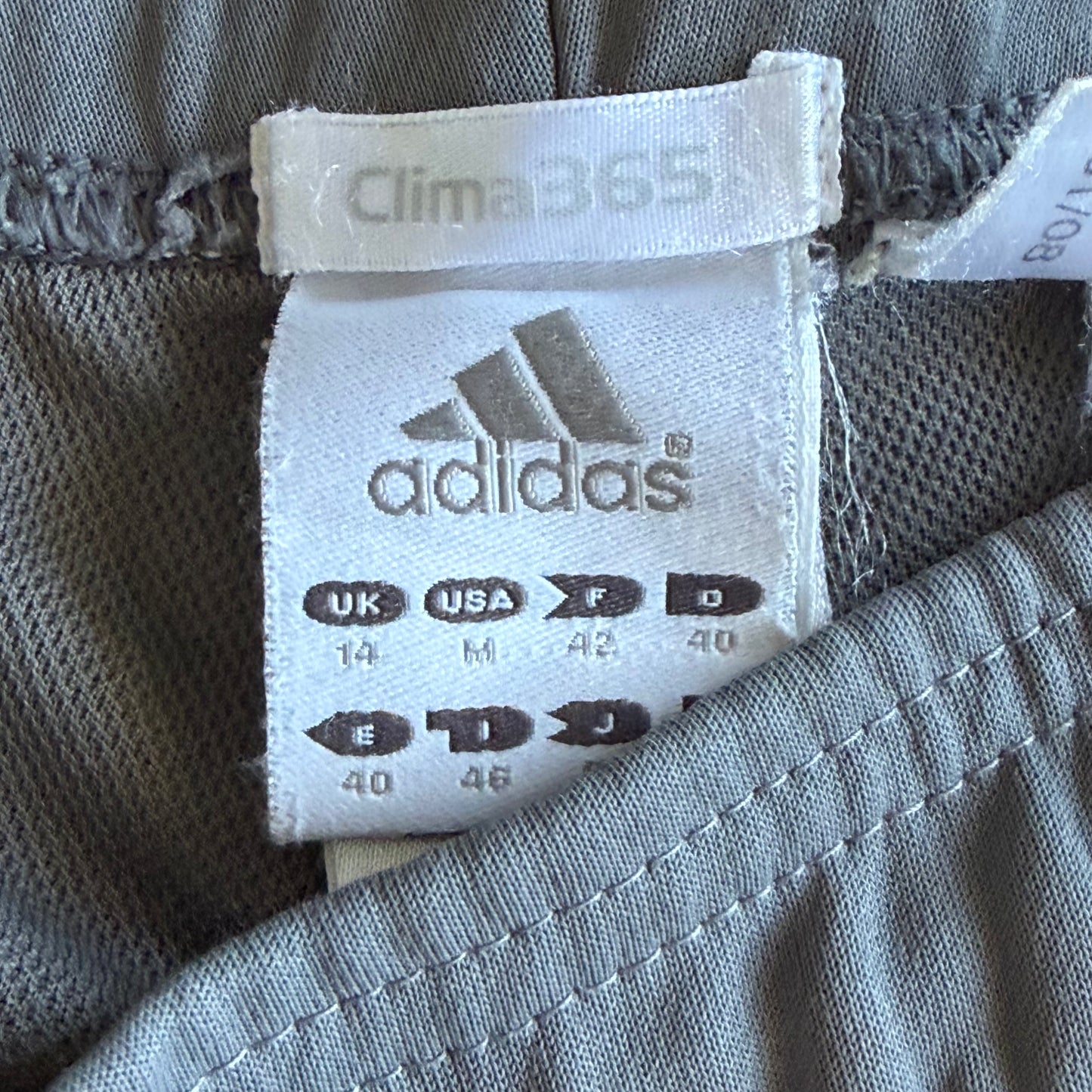 Y2K Adidas Striped Wide Leg Track Pants - M