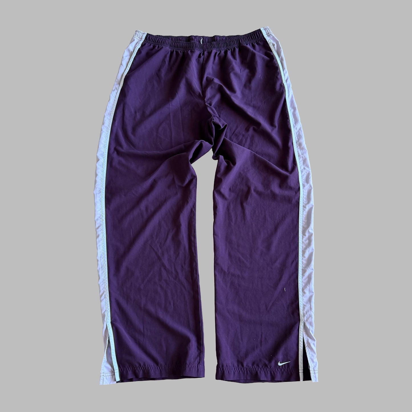 Y2K Nike Striped Wide Leg Track Pants - XL