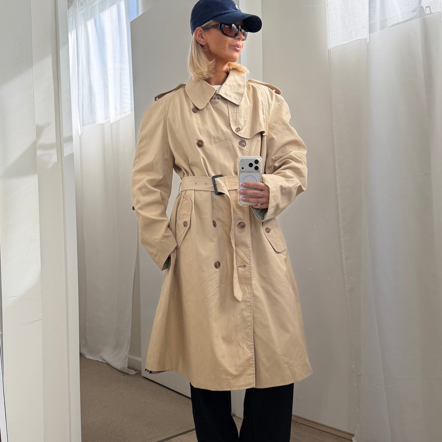 90s Burberry Double Breasted Trench Coat - XS/S