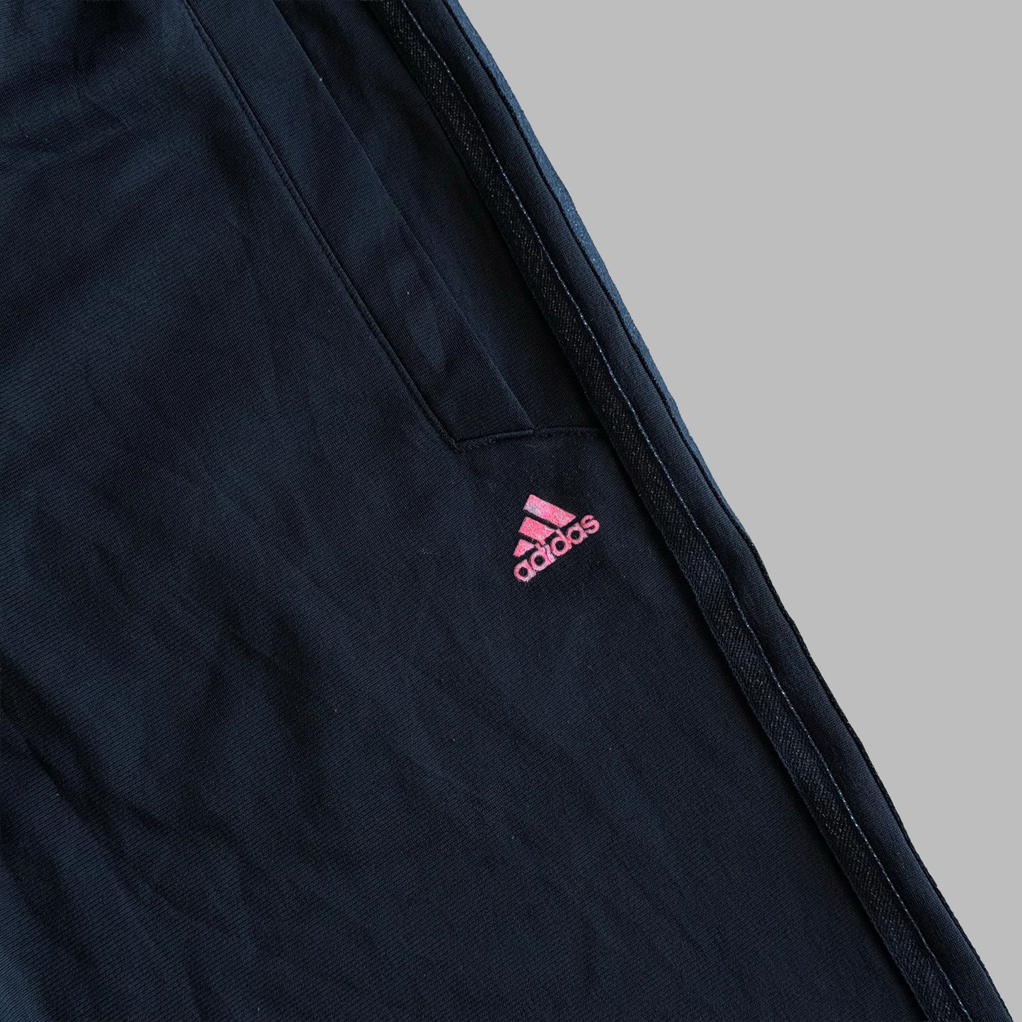 Y2K Adidas Wide Leg Spell Out Track Pants - XS