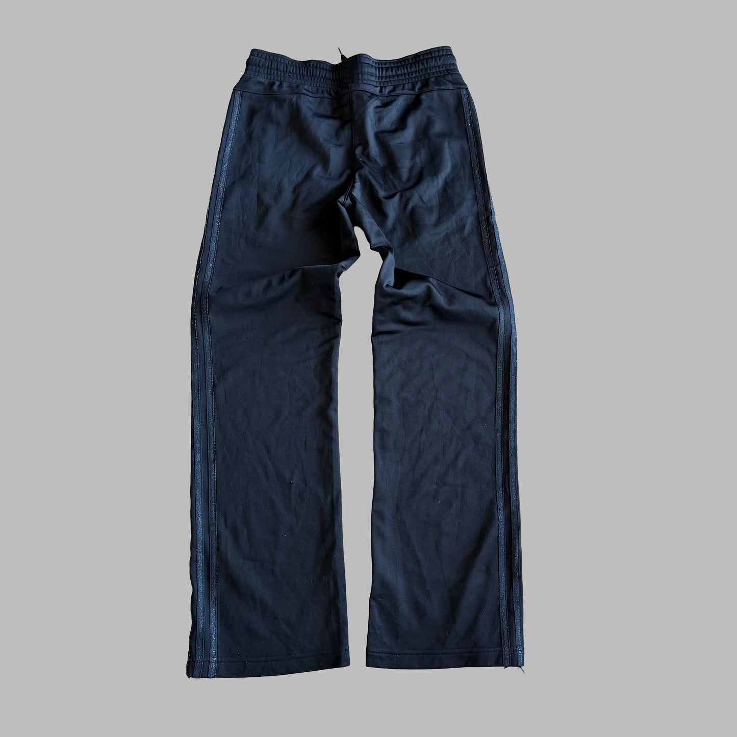 Y2K Adidas Wide Leg Spell Out Track Pants - XS