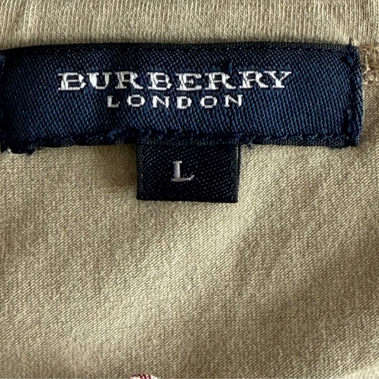 Y2K Burberry Tie Neck Long Sleeve Top - M/L