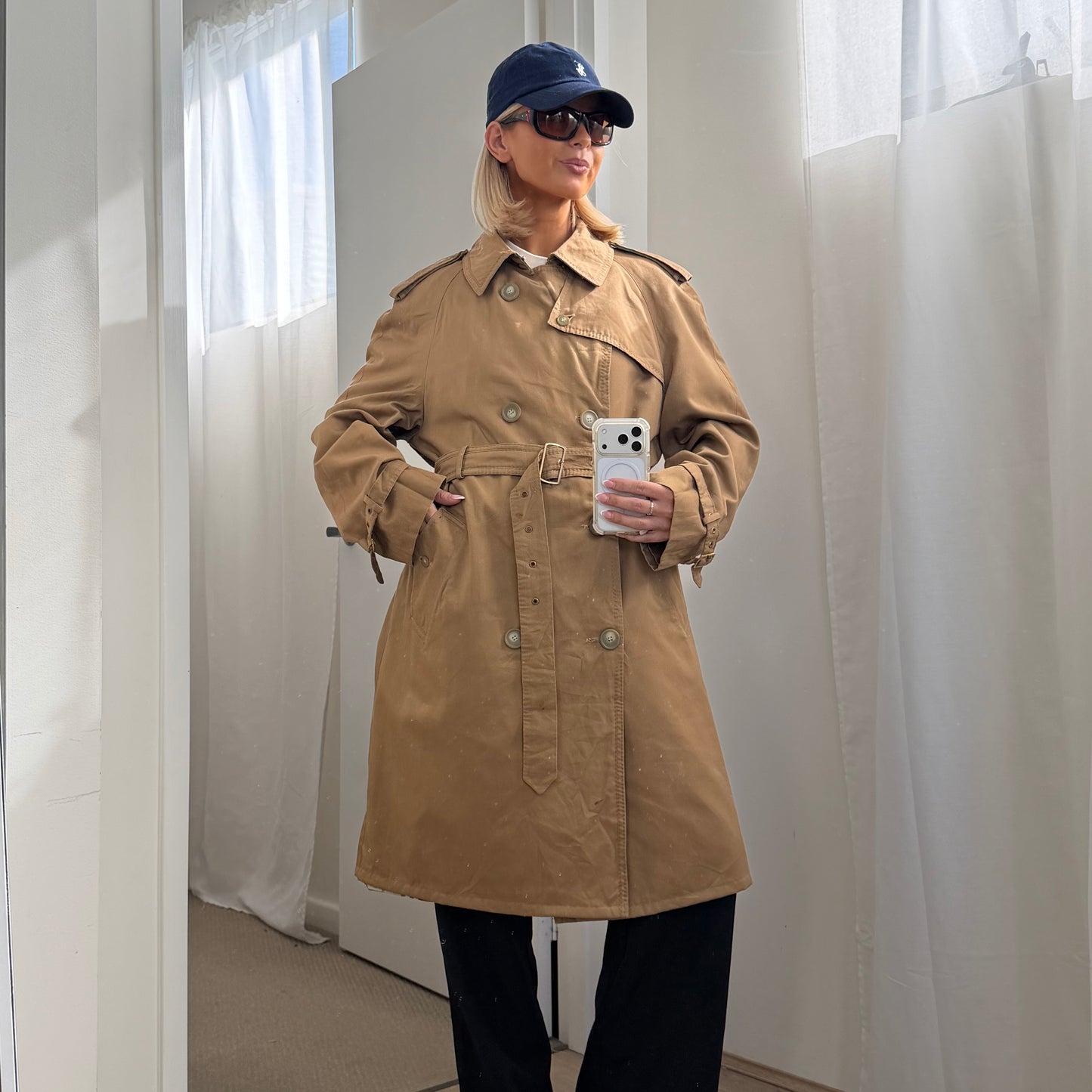 90s Burberry Double Breasted Trench Coat - XS/S