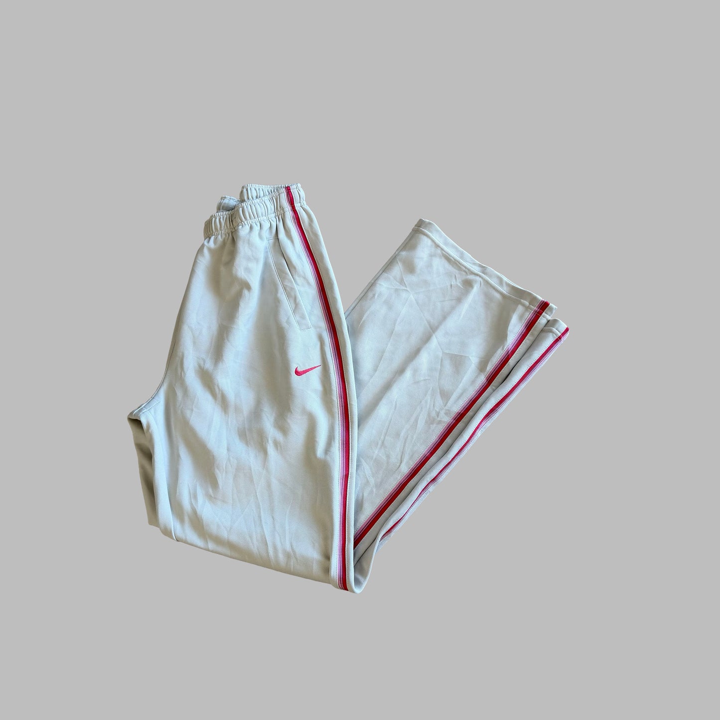 Y2K Nike Striped Straight Leg Track Pants - XS