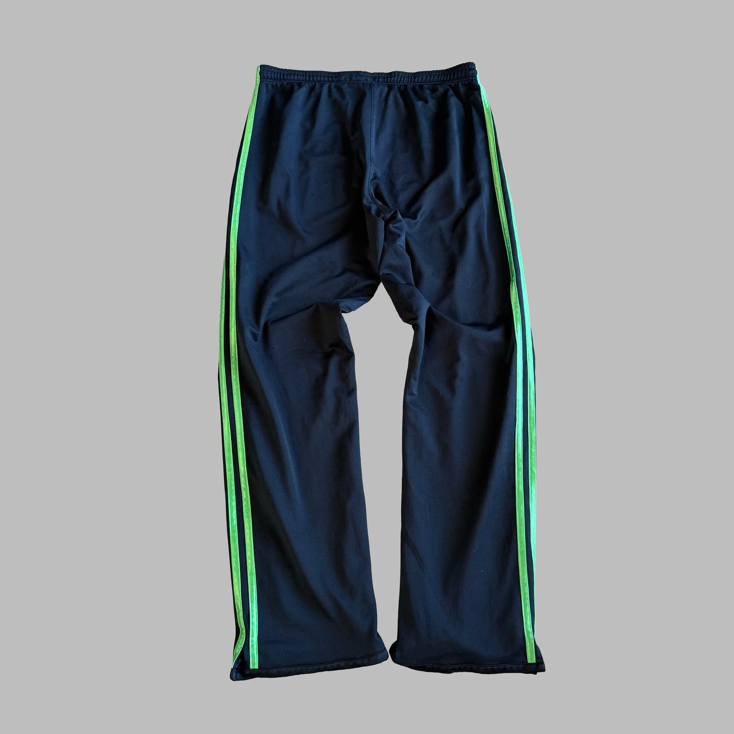 Y2K Adidas Three Stripe Straight Leg Track Pants - M