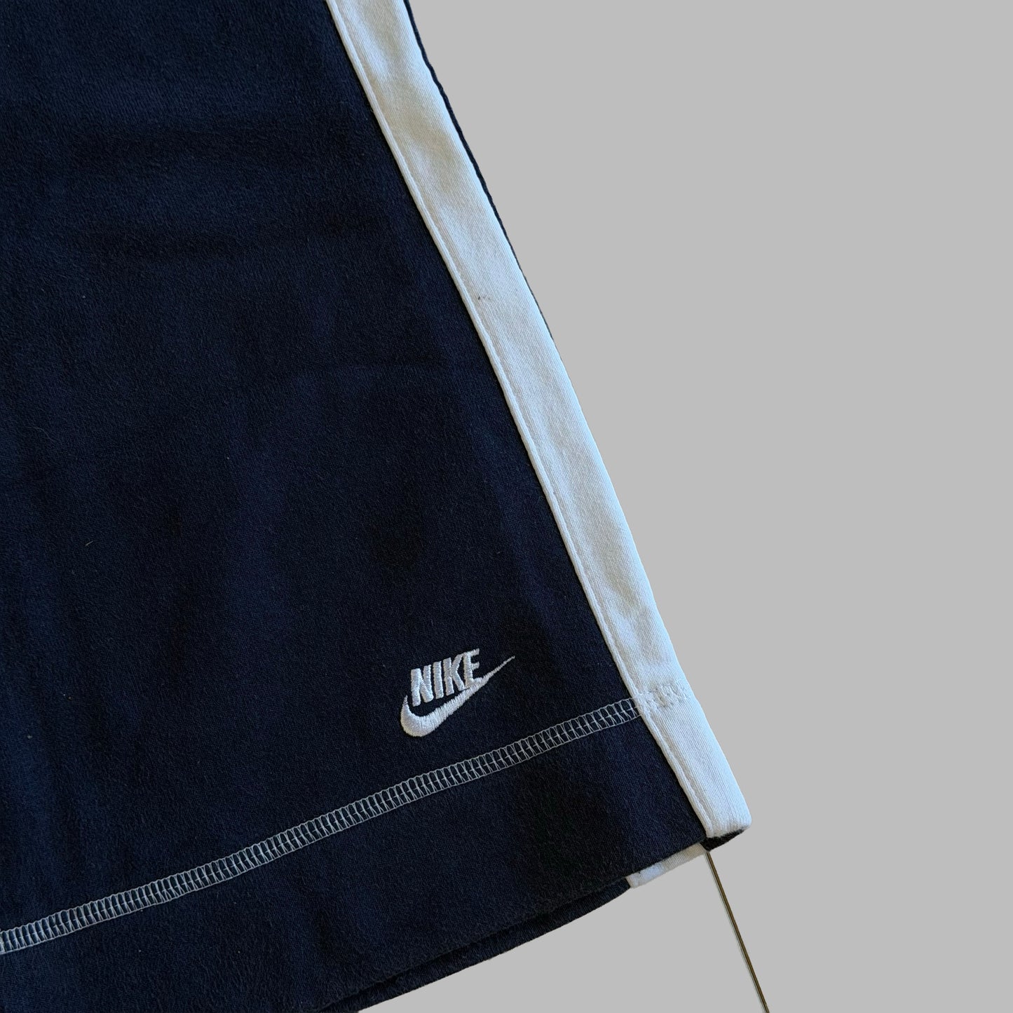 Y2K Nike Striped Wide Leg Cotton Track Pants - S