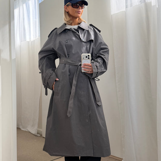90s Burberry Double Breasted Trench Coat - L/XL