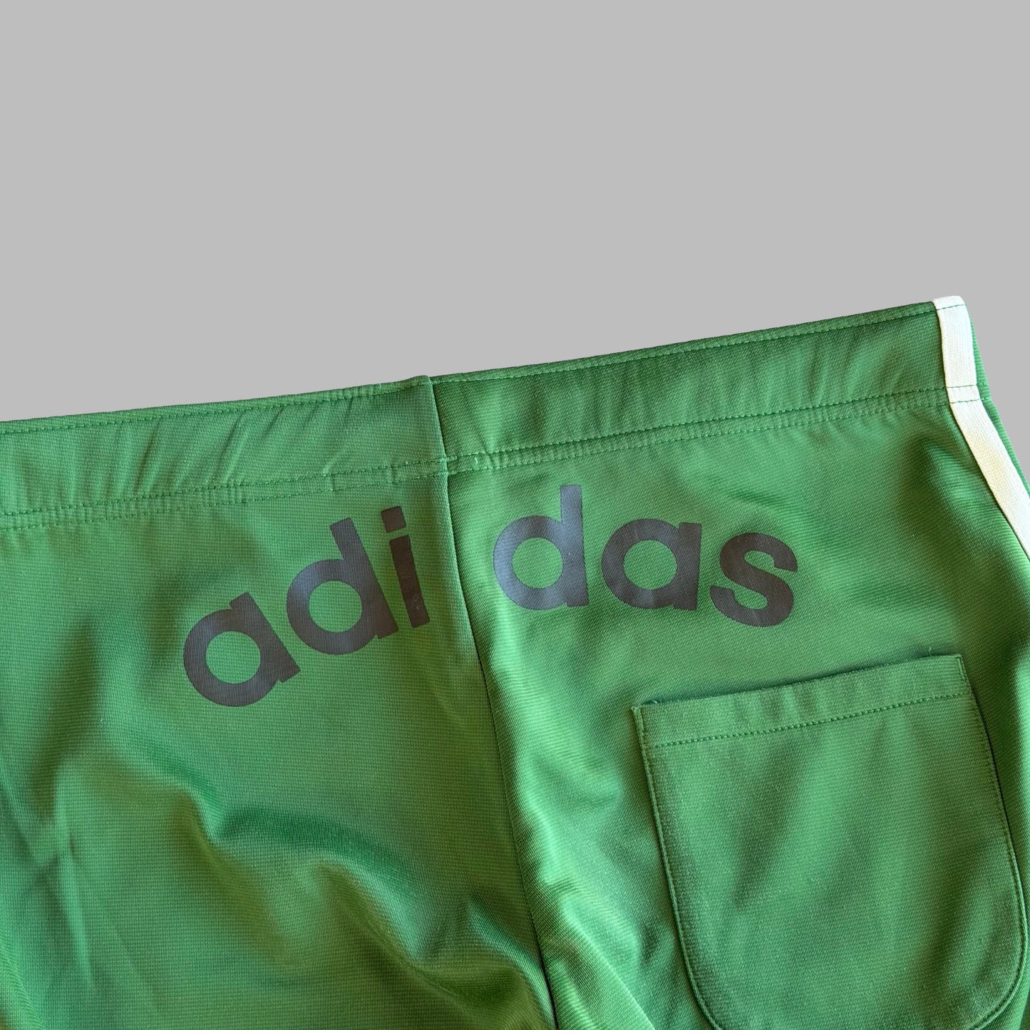 Y2K Adidas Three Stripe Straight Leg Track Pants - M