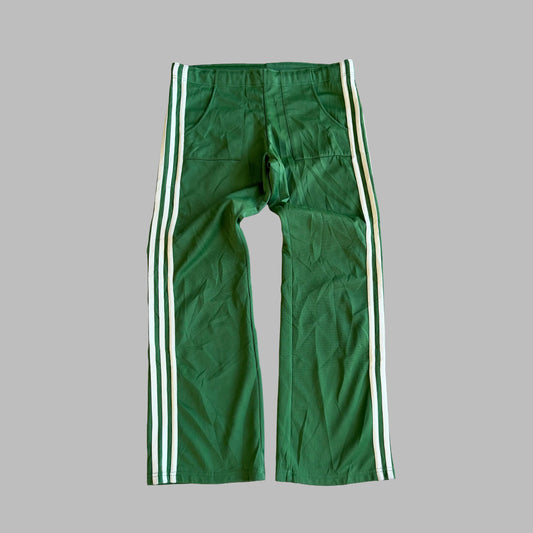 Y2K Adidas Three Stripe Straight Leg Track Pants - L
