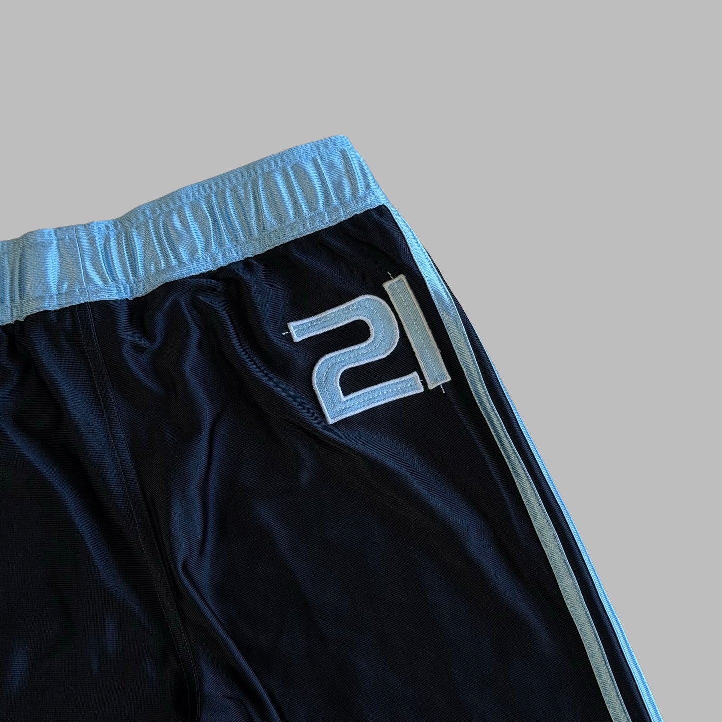 Y2K Adidas Three Stripe Straight Leg Track Pants - S