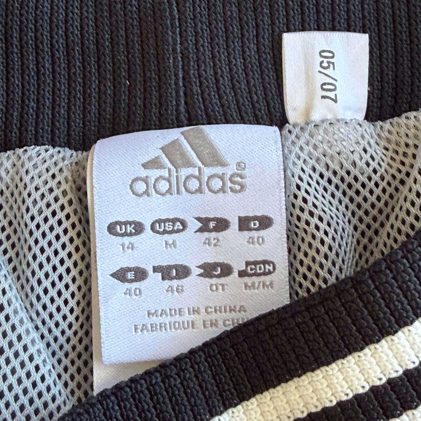 90s Adidas Three Stripe Wide Leg Track Pants - M