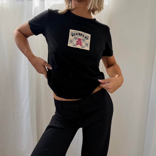 Y2K Burberry Blue Label Bear Tee - M