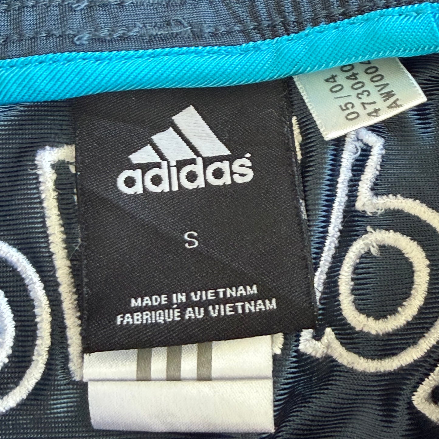 Y2K Adidas Three Stripe Straight Leg Track Pants - S/M
