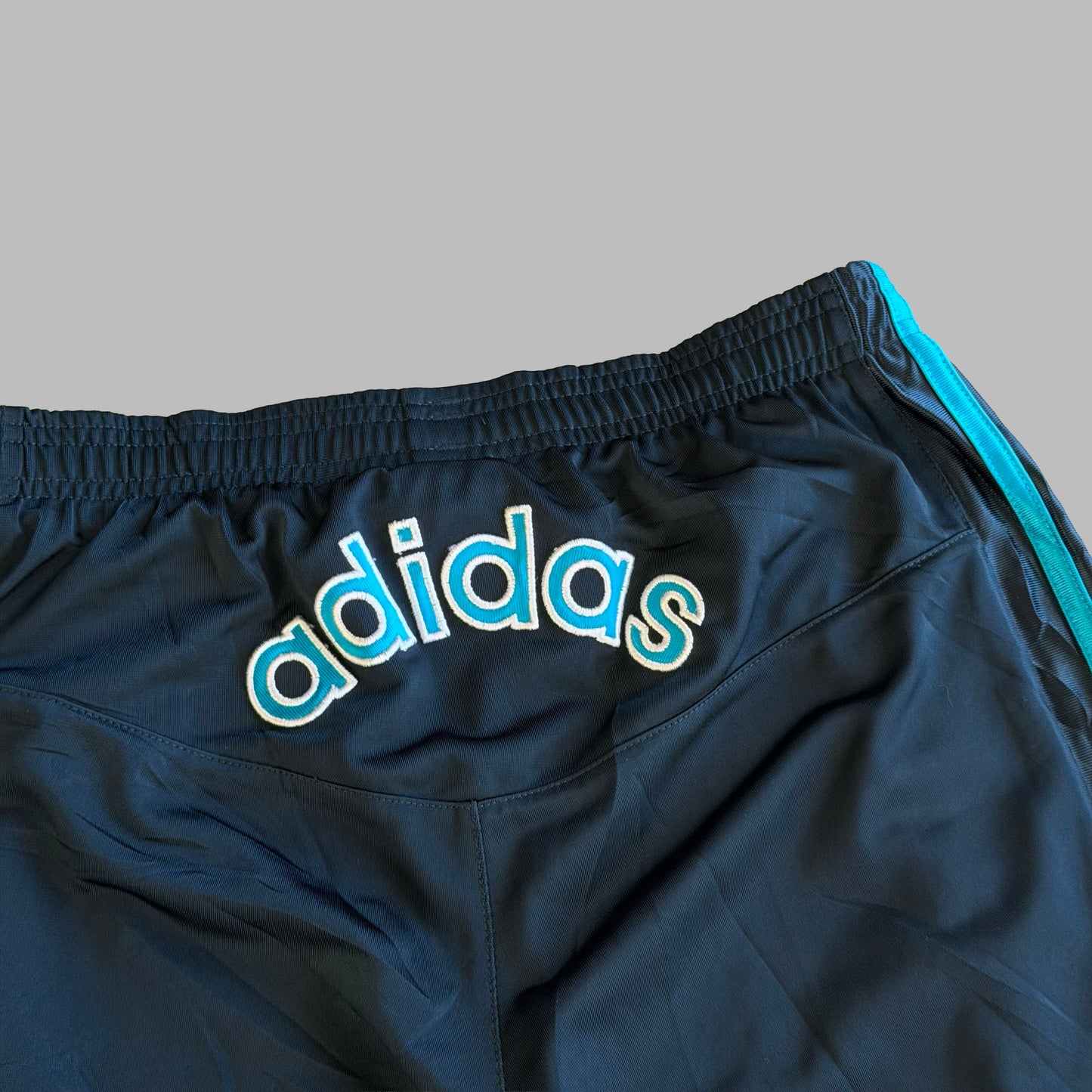 Y2K Adidas Three Stripe Straight Leg Track Pants - S/M