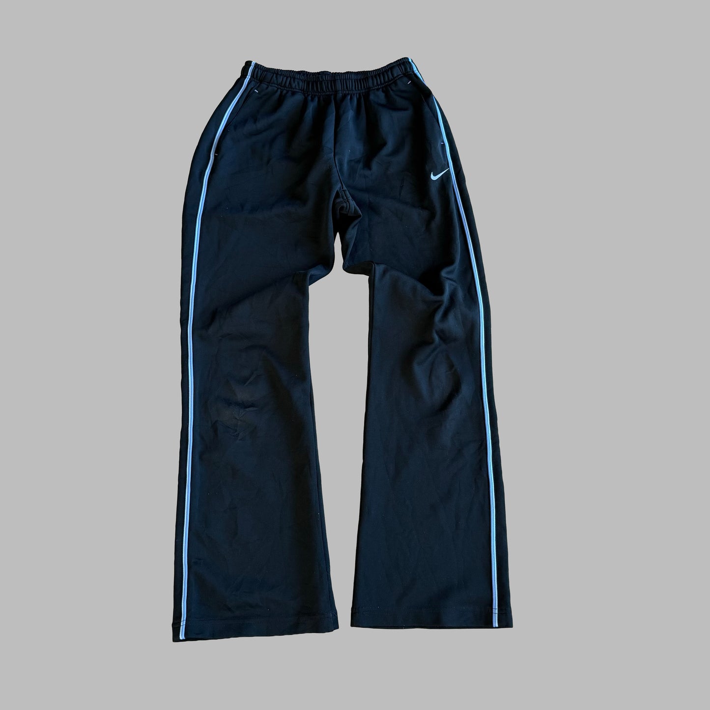 Y2K Nike Striped Straight Leg Track Pants - S