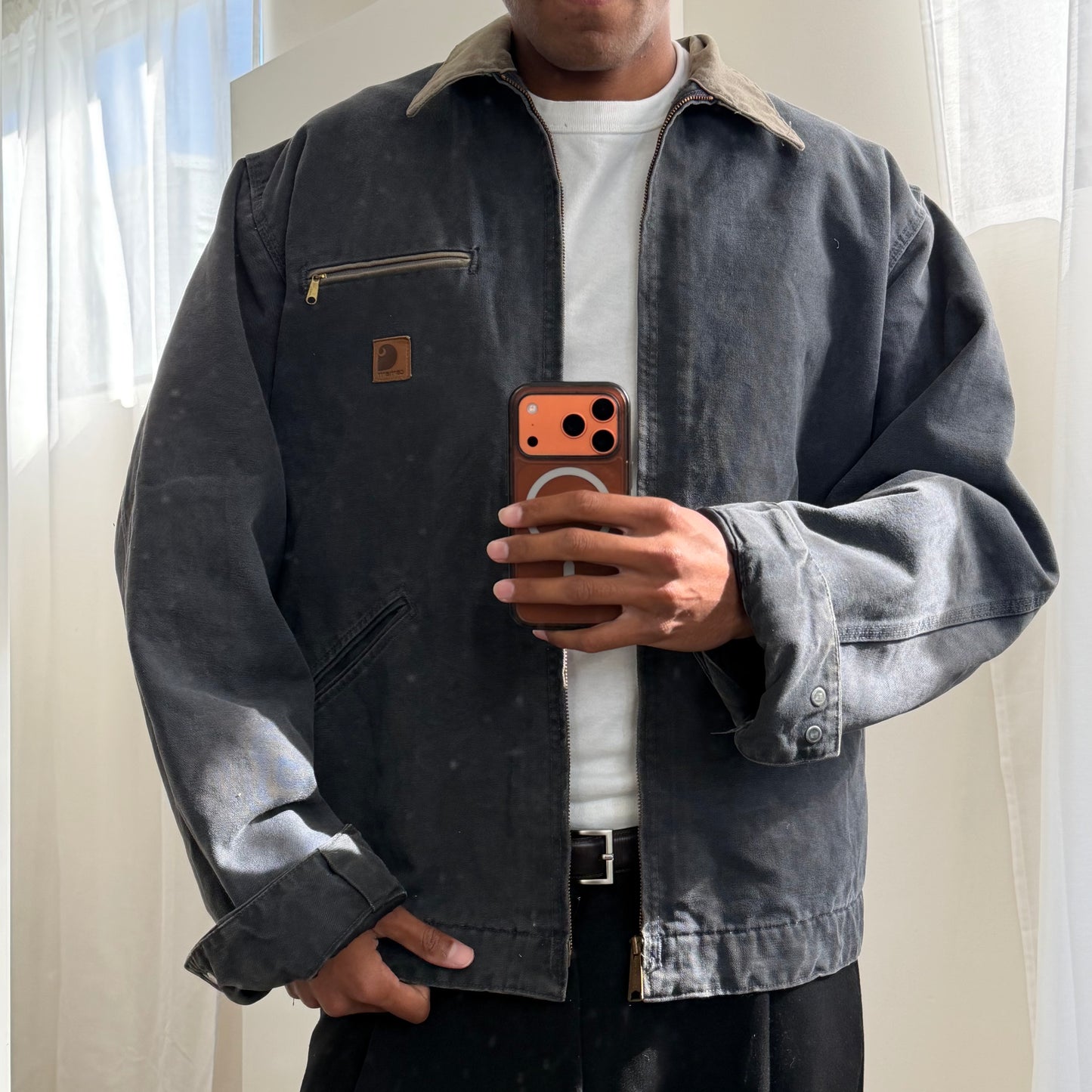 90s Carhartt Carpet-Lined Detroit Jacket - XL