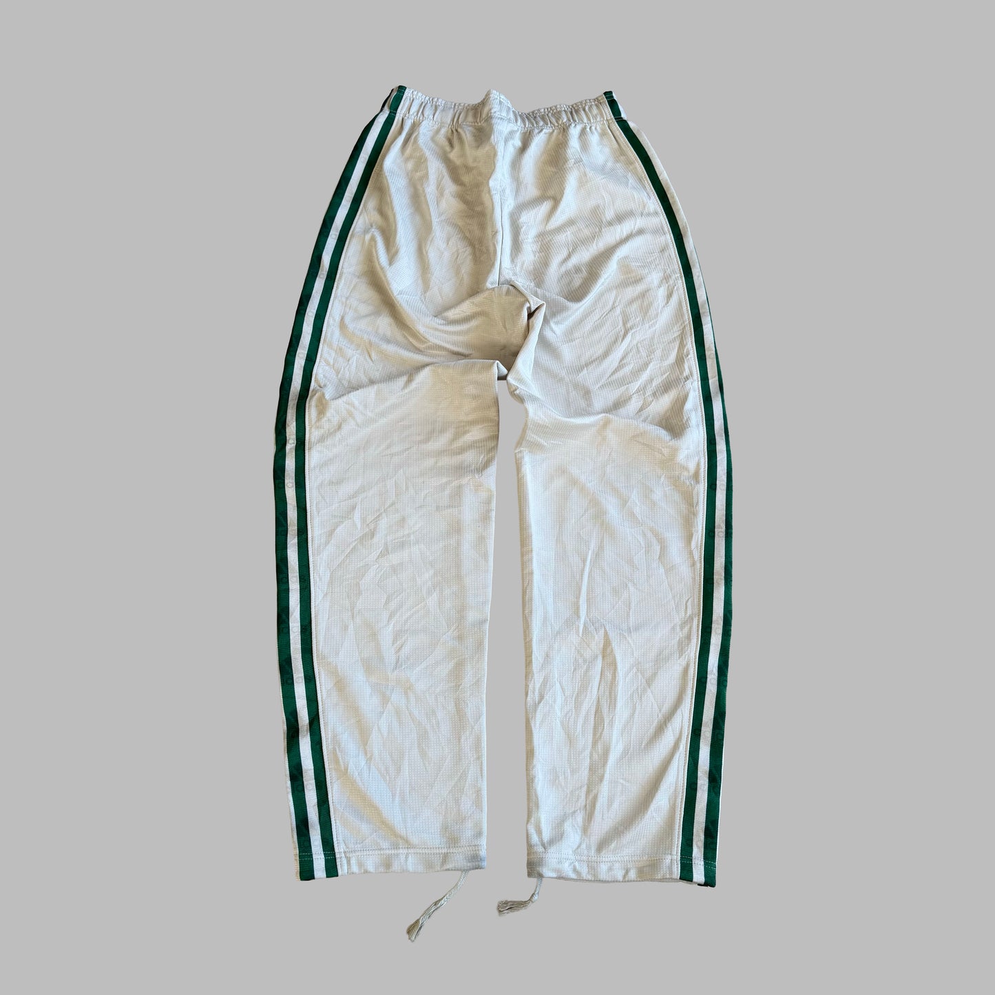 Y2K Adidas Three Stripe Baggy Track Pants - S