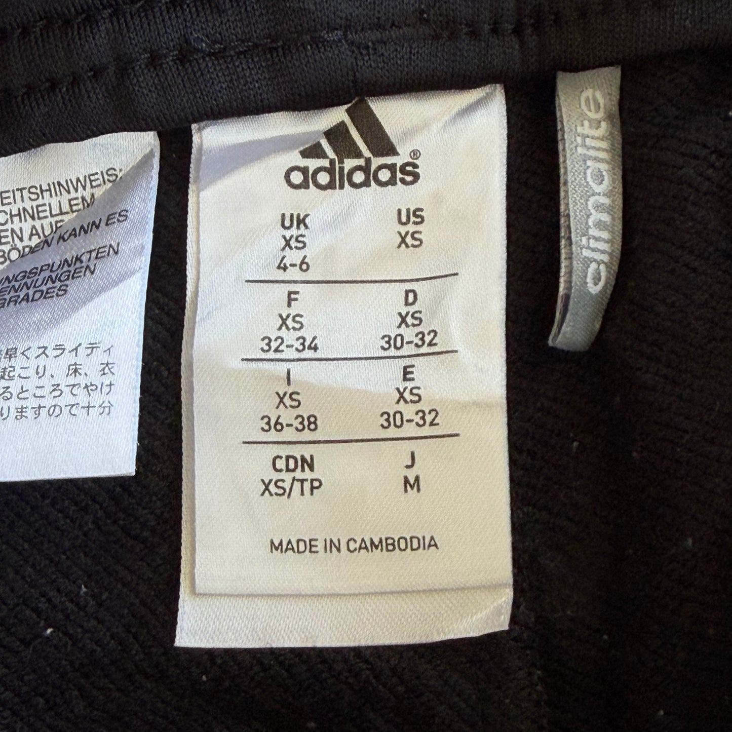 Y2K Adidas Three Stripe Wide Leg Track Pants - XS