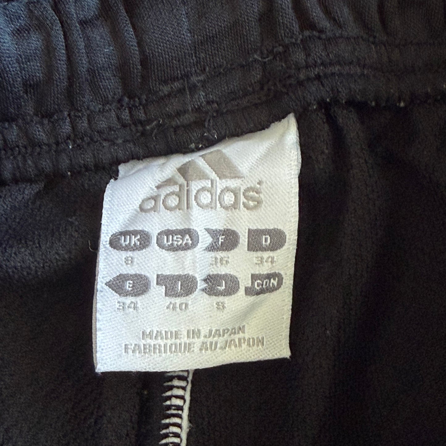 Y2K Adidas Striped Wide Leg Track Pants - S