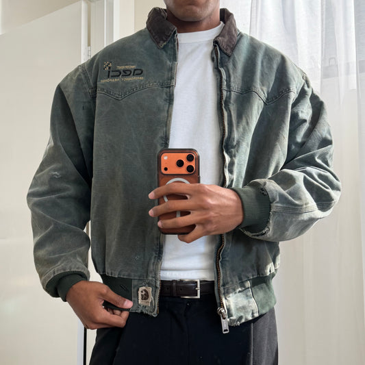 Y2K Carhartt Corduroy Collar Work Jacket - XXL