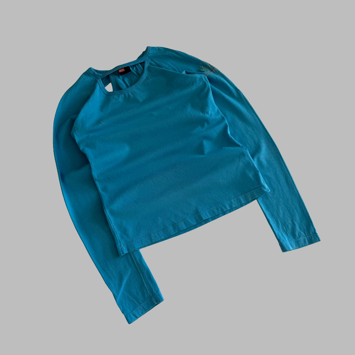 Y2K Diesel Open Back Long Sleeve Top - S