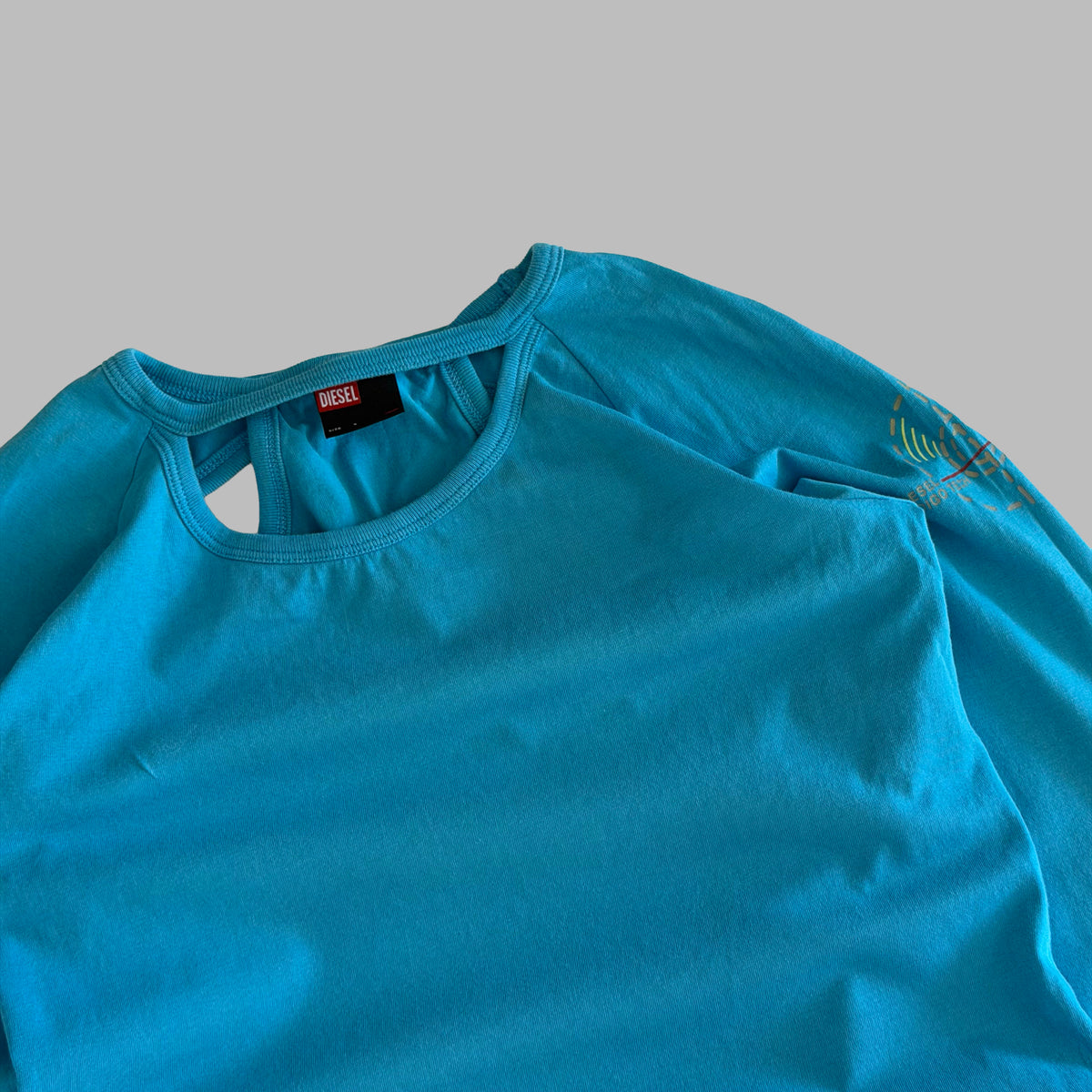 Y2K Diesel Open Back Long Sleeve Top - S