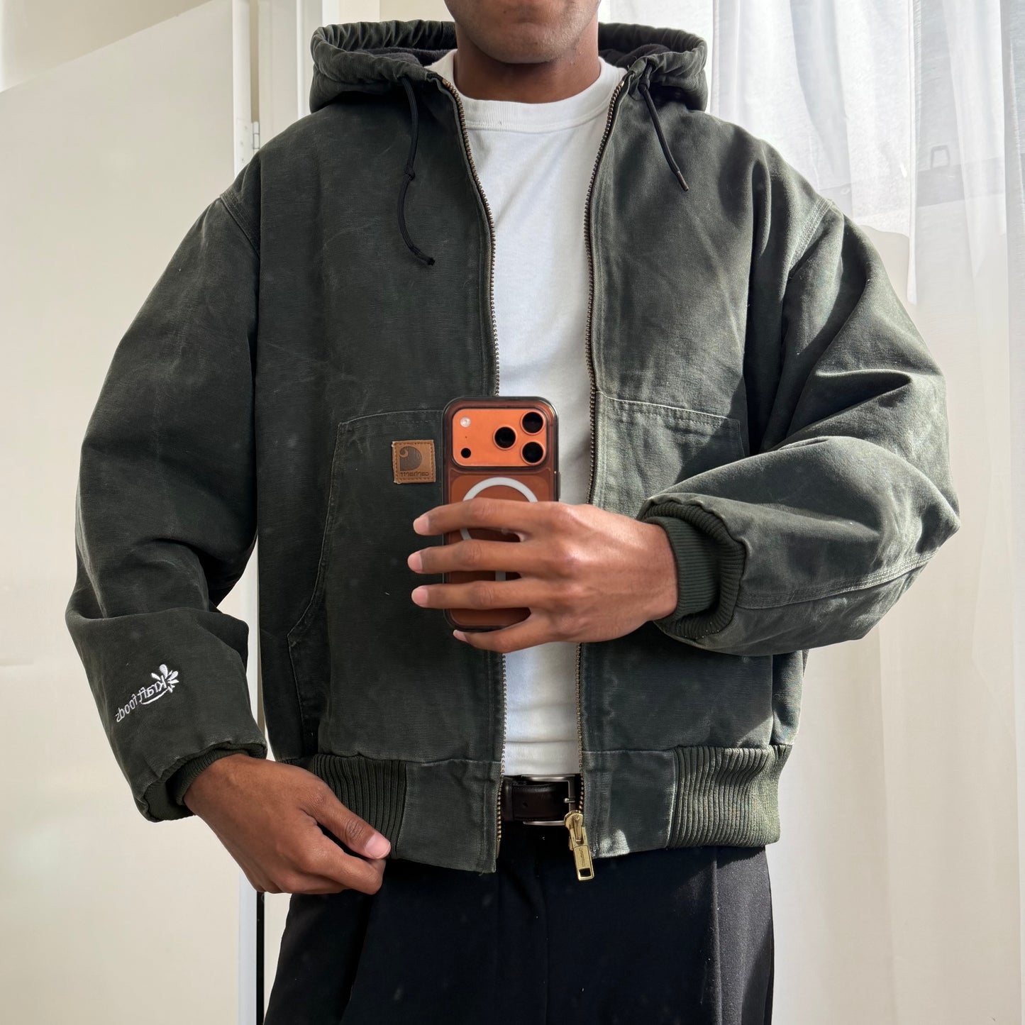 Y2K Carhartt Heavyweight Hooded Active Jacket - L