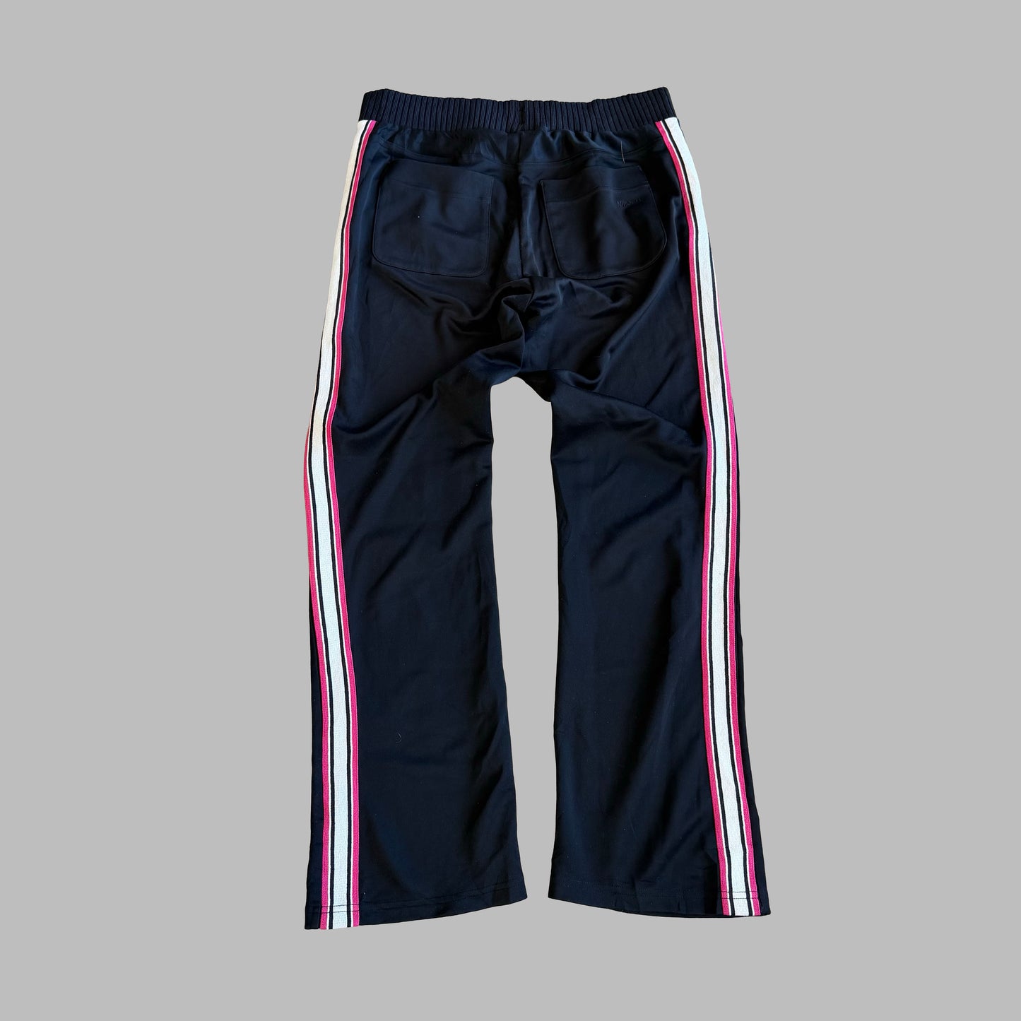 Y2K Nike Striped Wide Leg Track Pants - M