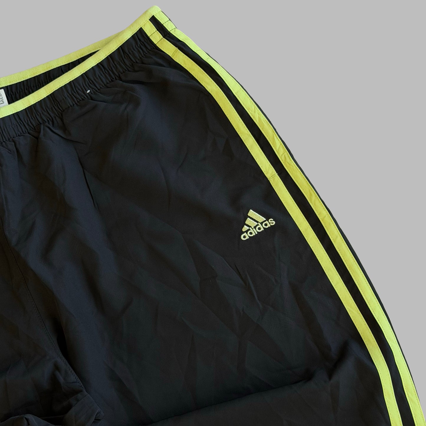 Y2K Adidas Three Stripe Track Capris - L