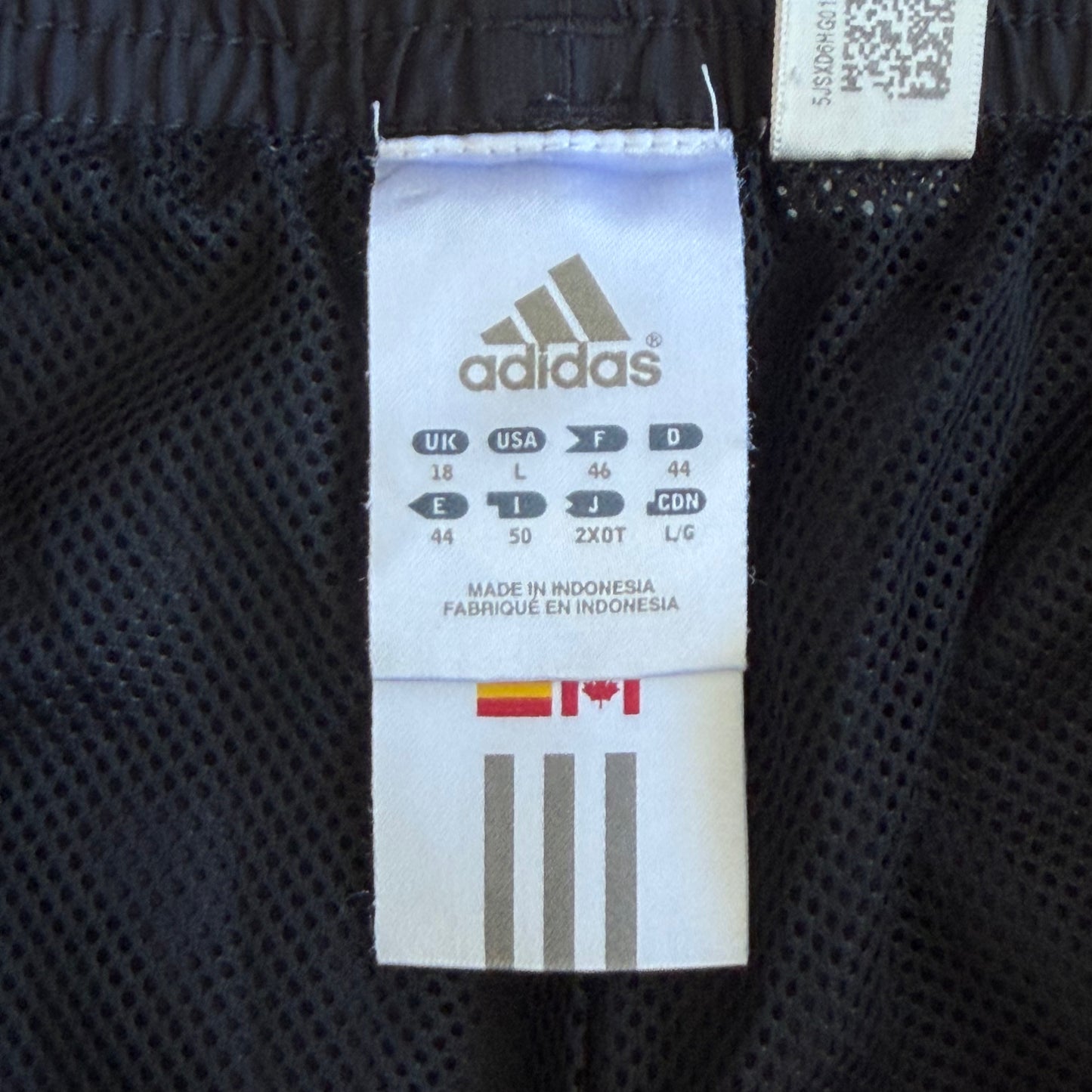 Y2K Adidas Three Stripe Track Capris - L