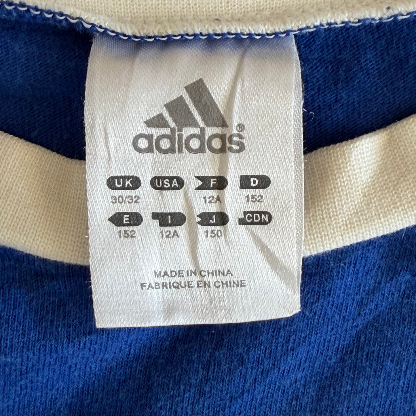 Y2K Adidas Raglan Long Sleeve Top - S/M