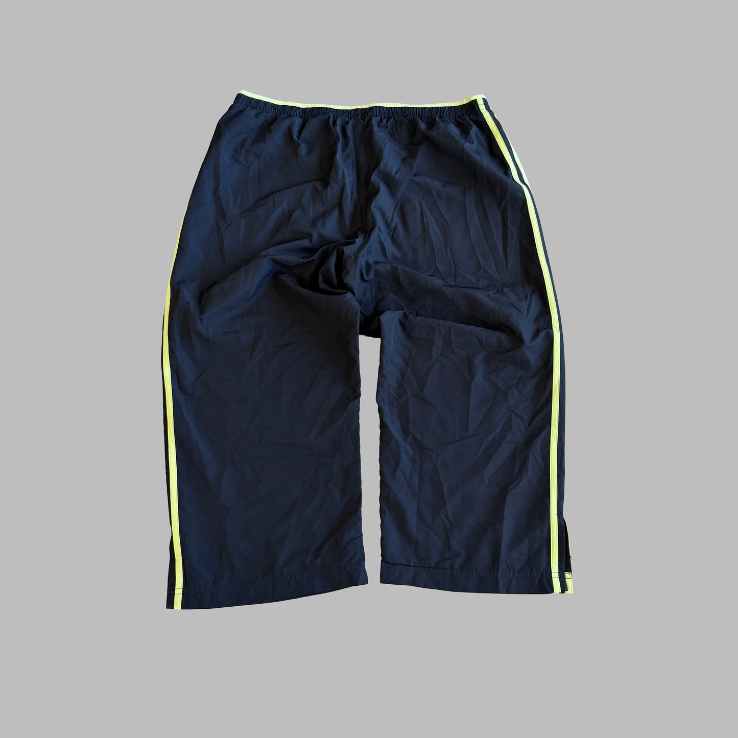 Y2K Adidas Three Stripe Track Capris - L