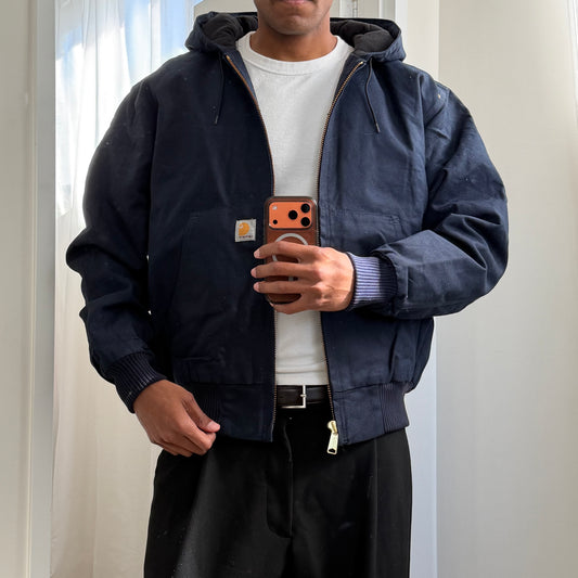 Carhartt Hooded Duck Canvas Work Jacket - L