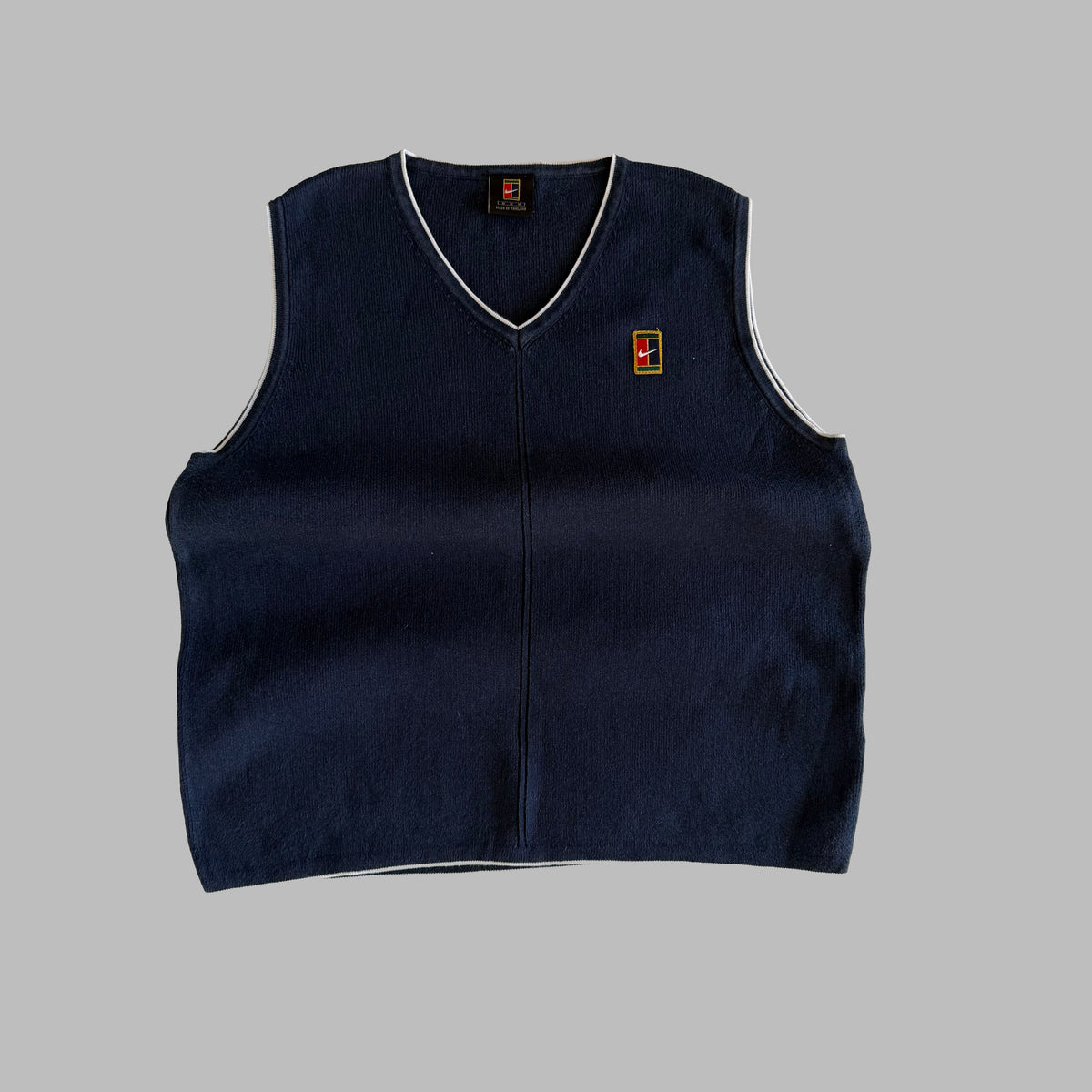 Y2K Nike Knitted Sweater Vest - M
