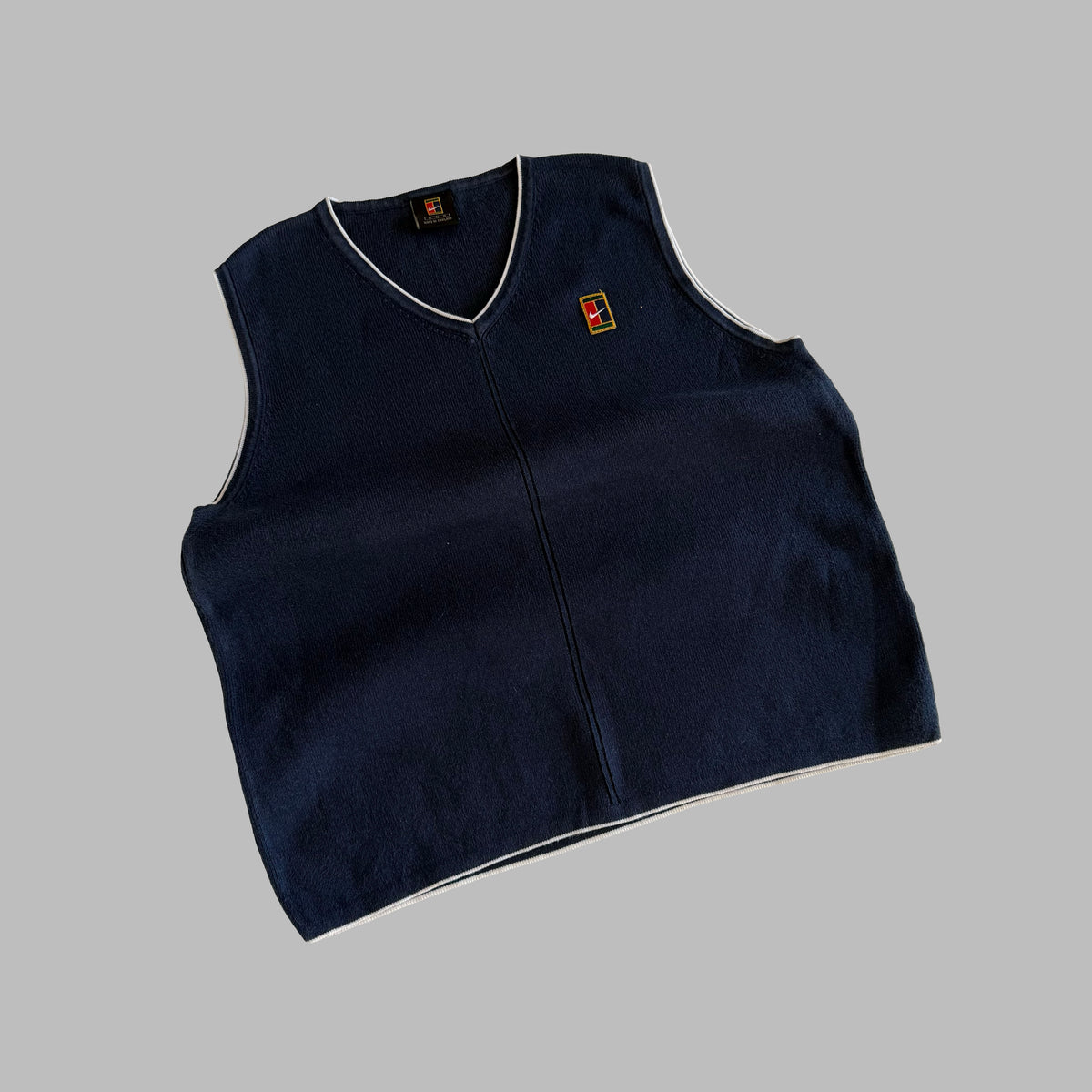 Y2K Nike Knitted Sweater Vest - M