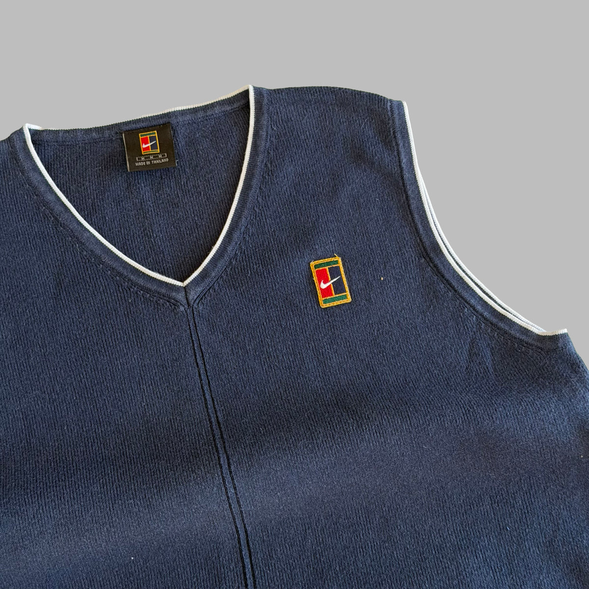 Y2K Nike Knitted Sweater Vest - M