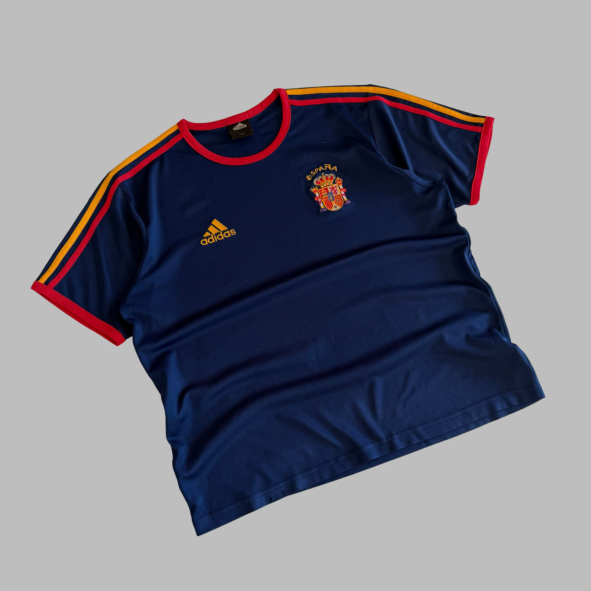 Y2K Adidas Three Stripe Jersey - L