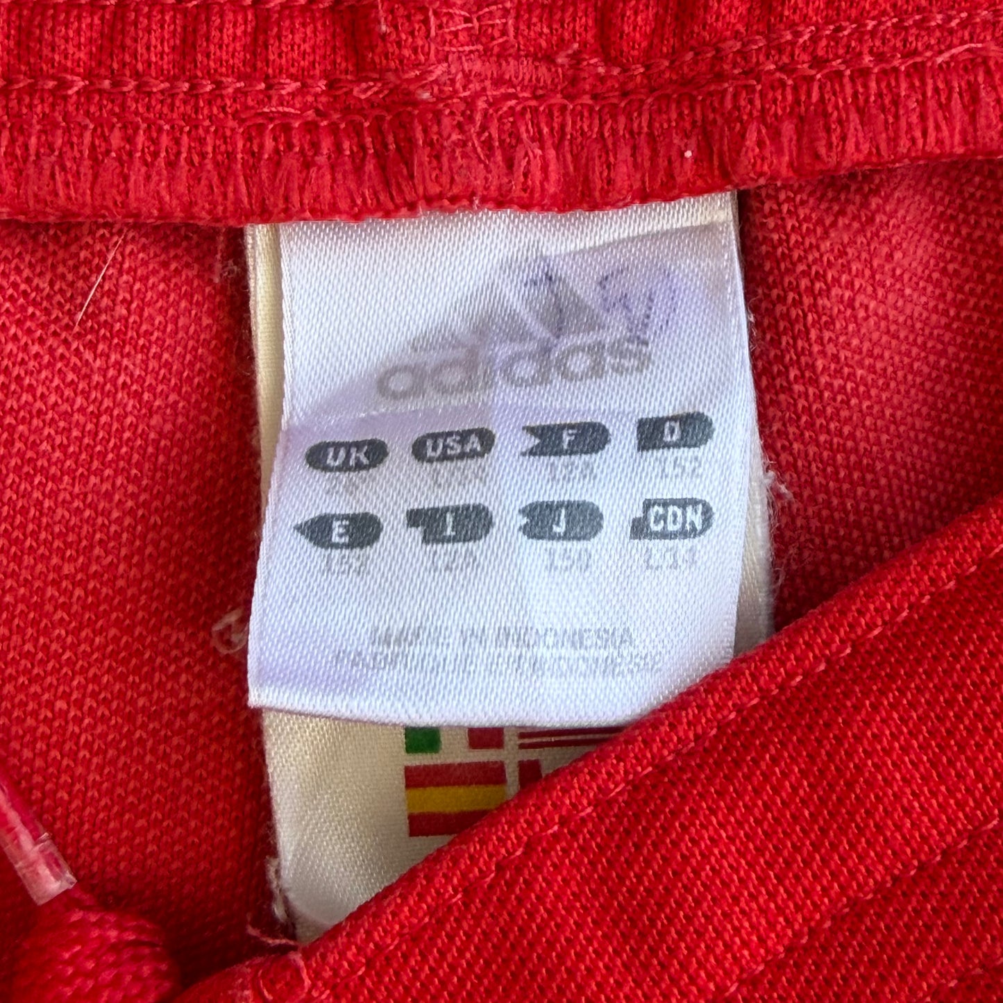 Y2K Adidas Cursive Mini Shorts - S/M