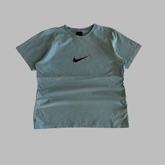 Y2K Nike Centre Swoosh T-Shirt - L