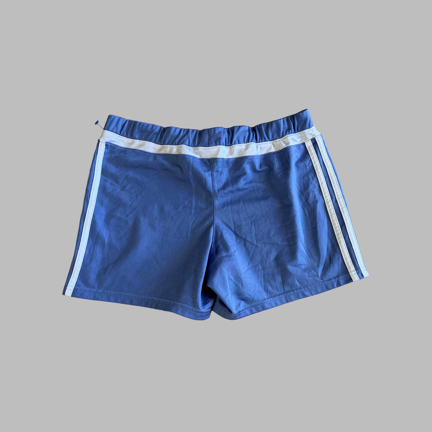 Y2K Adidas Three Stripe Mini Shorts - L
