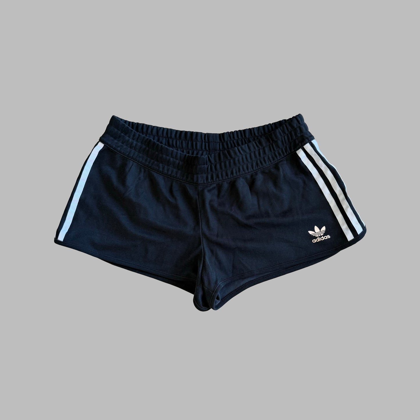Adidas Three Stripe Mini Shorts - S