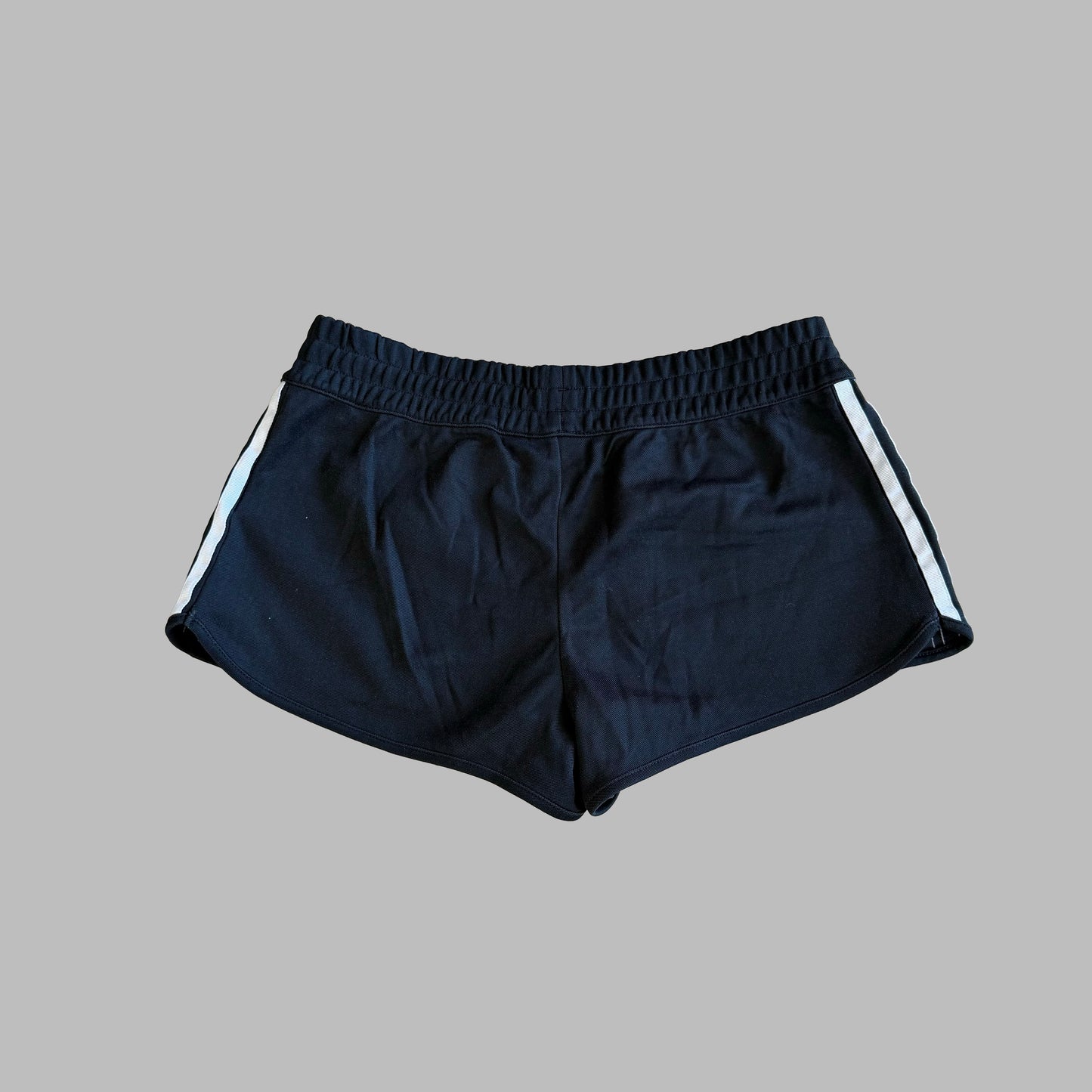 Adidas Three Stripe Mini Shorts - S