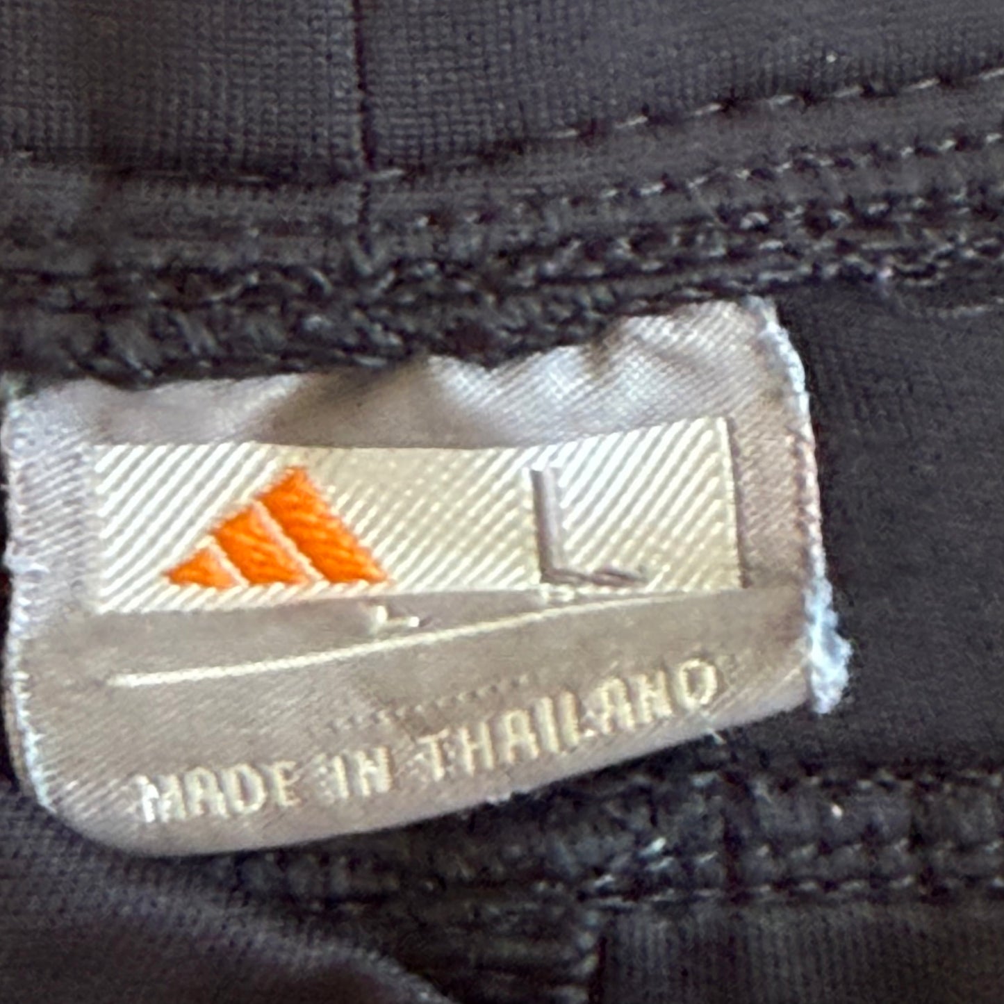Y2K Adidas Three Stripe Activewear Micro Shorts - L