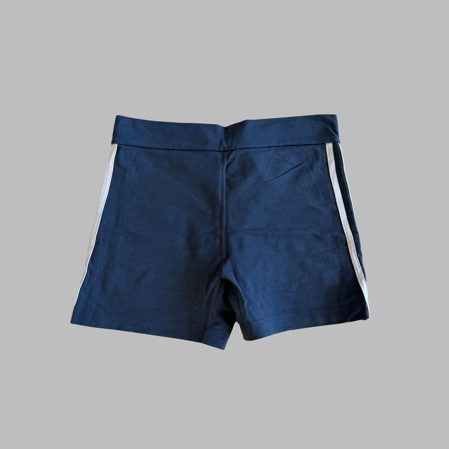 Y2K Adidas Three Stripe Activewear Micro Shorts - L
